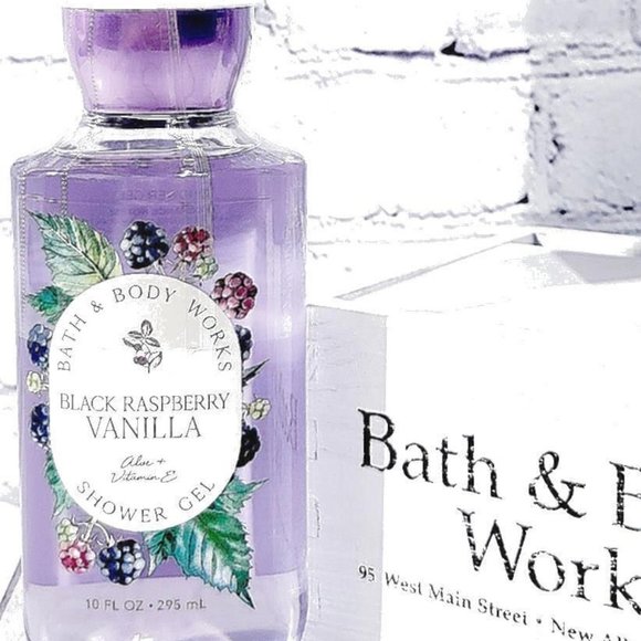 BATH & BODY WORKS BLACK RASPBERRY VANILLA SHOWER GEL SET OF TWO LOT OF 2 NEW! - Picture 2 of 3
